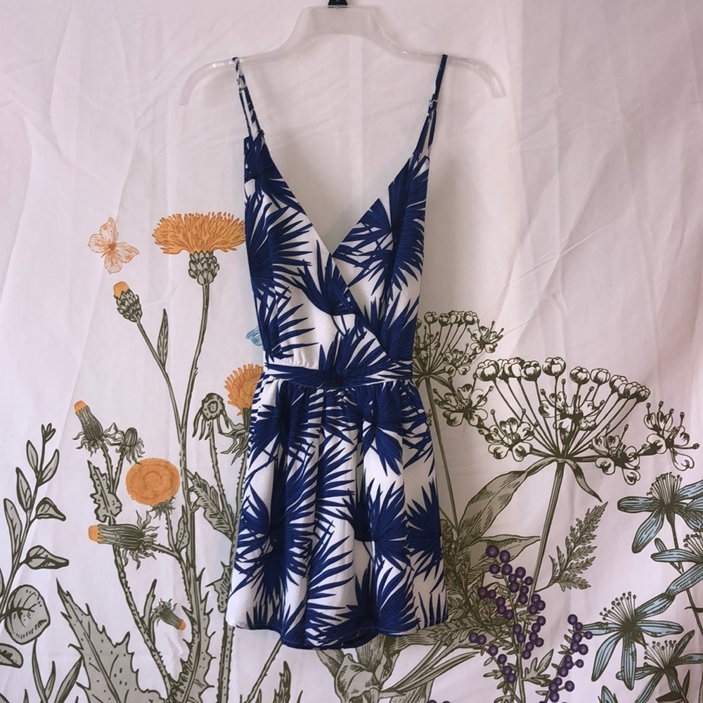 Blue and white Romper By Gianni Bini